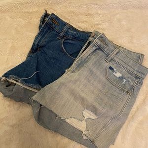 Two pairs of women’s boyfriend shorts from old navy.